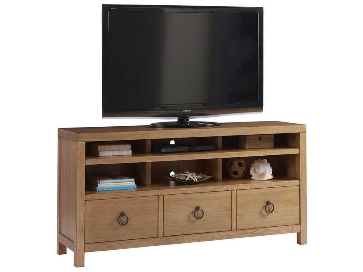 Newport Promontory Media Console in Sandstone Finish