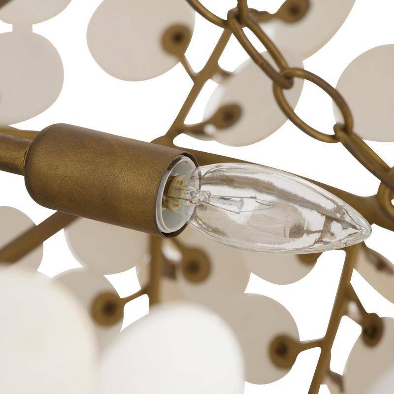 Bilal Two-Tier Coconut Shell Chandelier