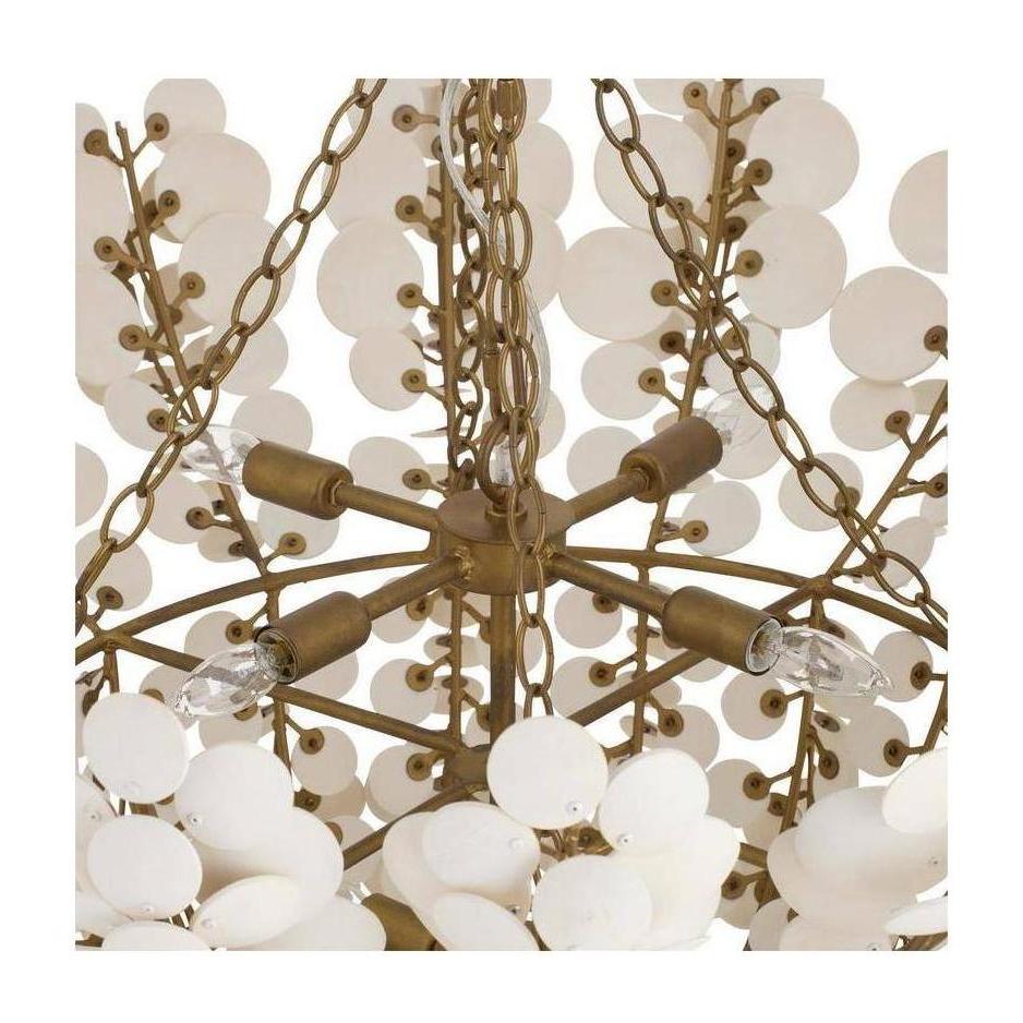 Bilal Two-Tier Coconut Shell Chandelier
