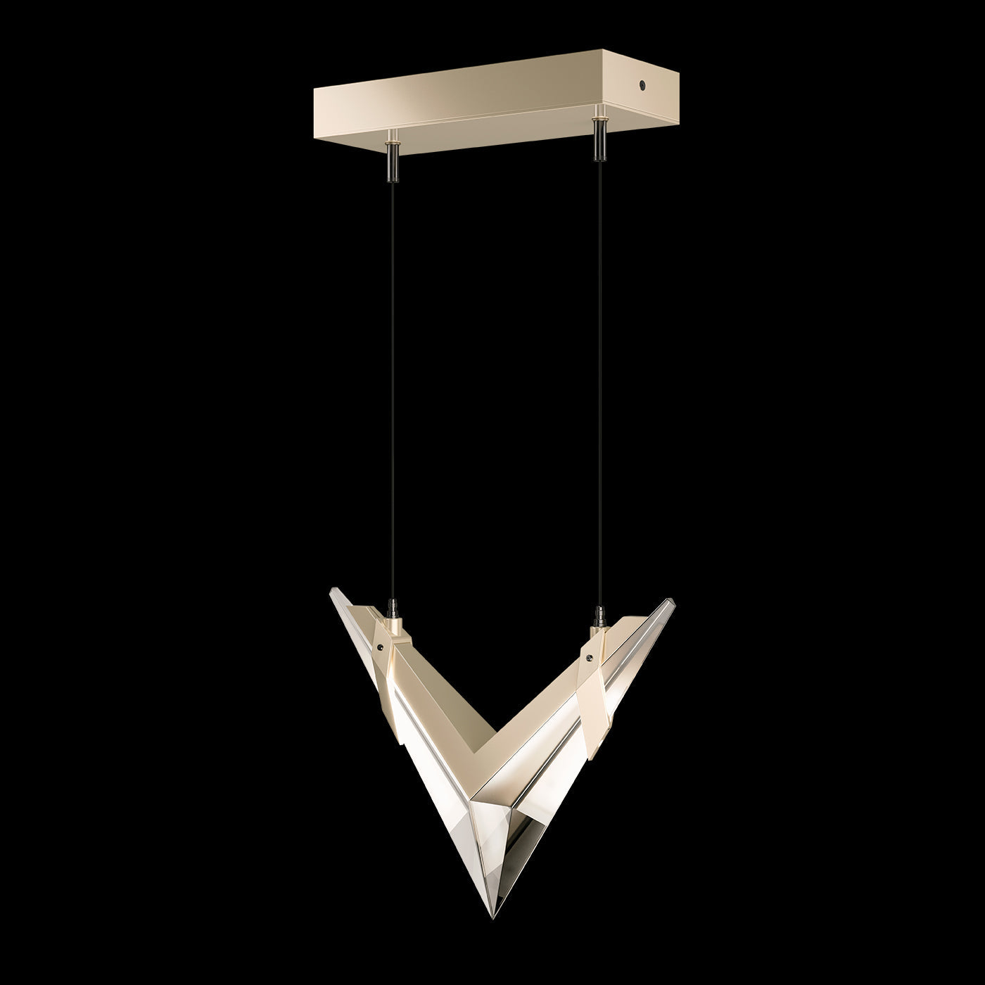 Blade Crystal LED Linear Pendant