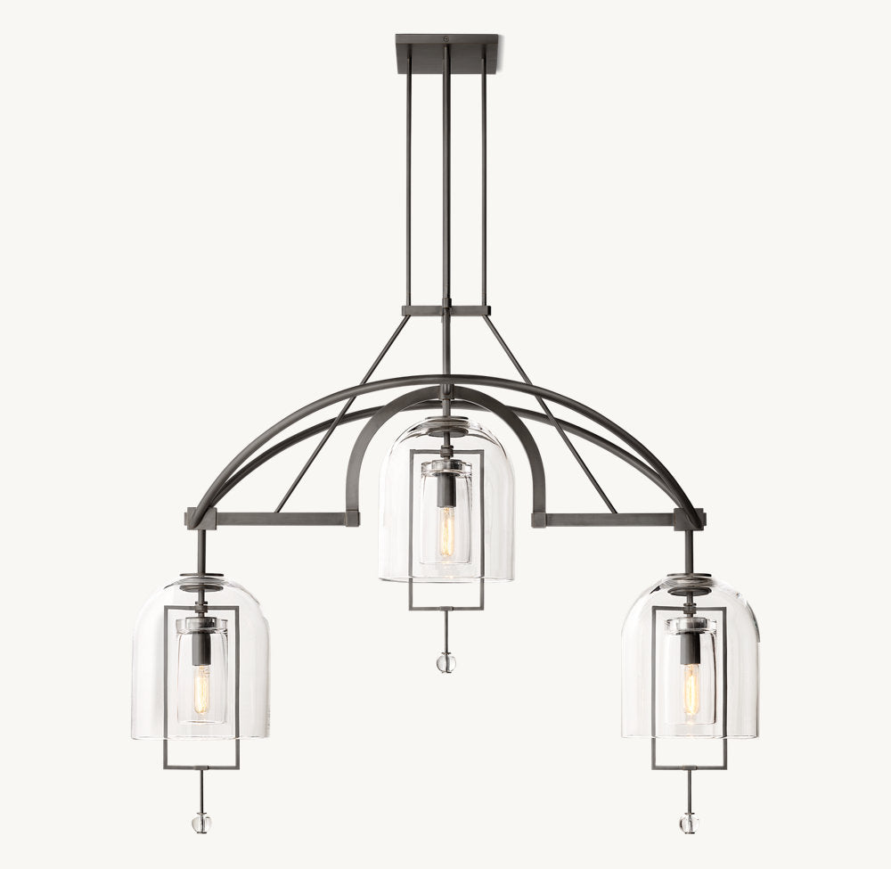 Blown Glass Balance Chandelier