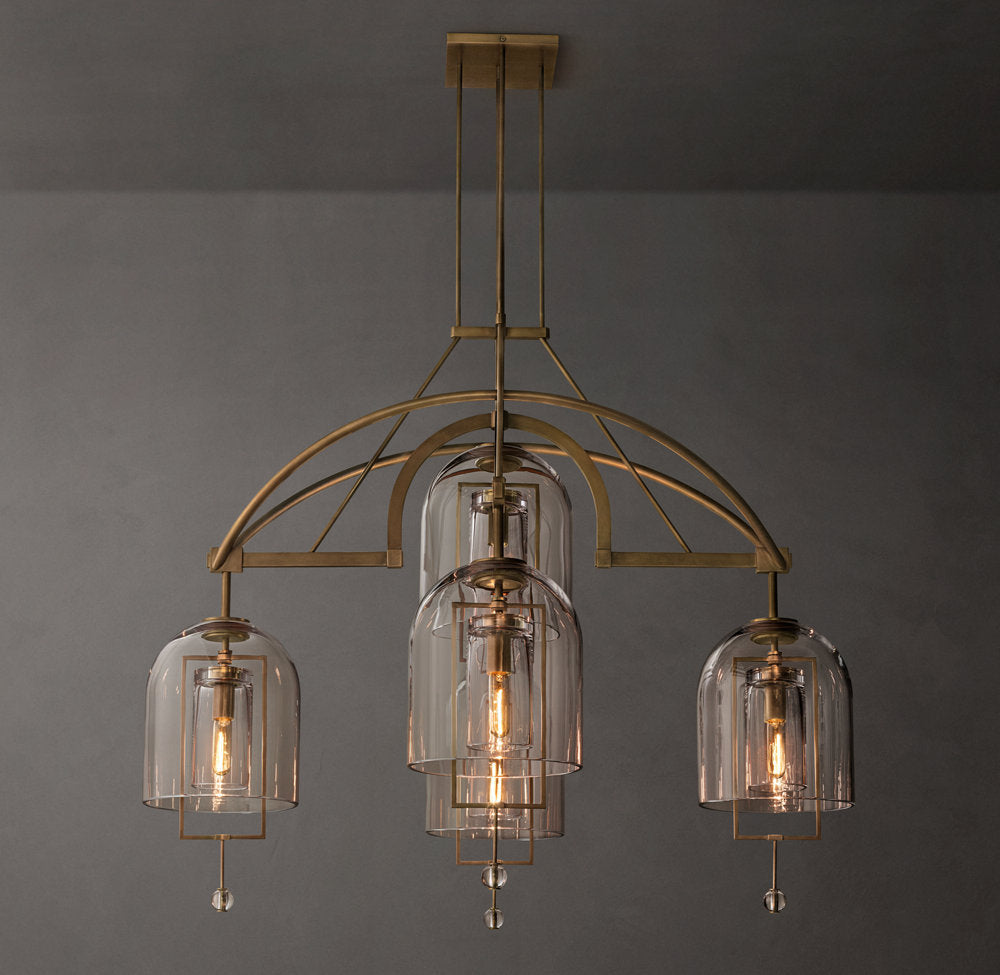 Blown Glass Balance Chandelier