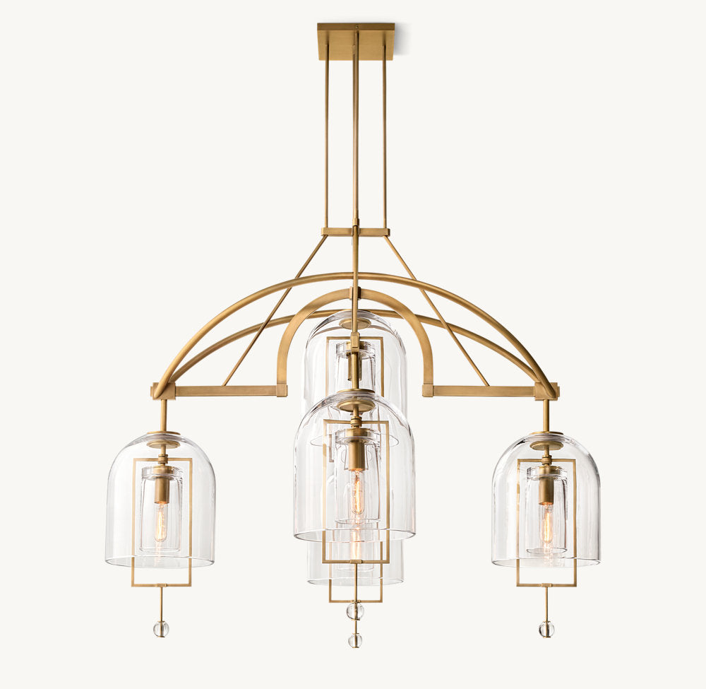 Blown Glass Balance Chandelier