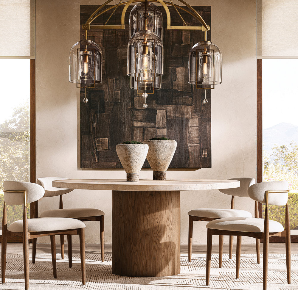 Blown Glass Balance Chandelier