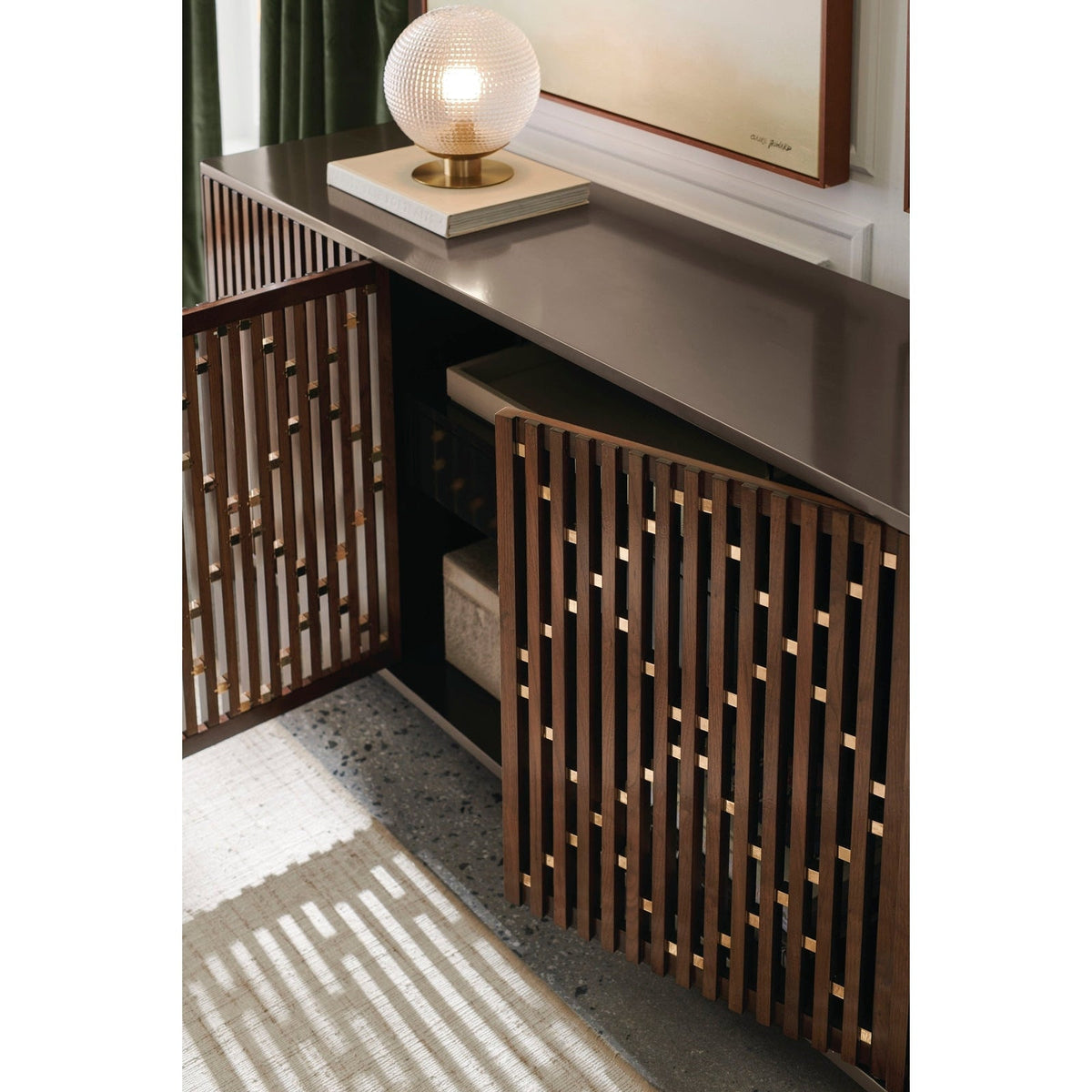 Caracole Classic Diamond In The Rough Console & Desk