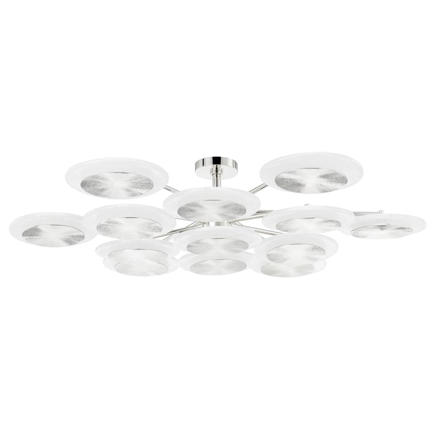 Corbett Lighting Topaz 13 Light 57" Wide LED Semi-Flush Ceiling Fixture