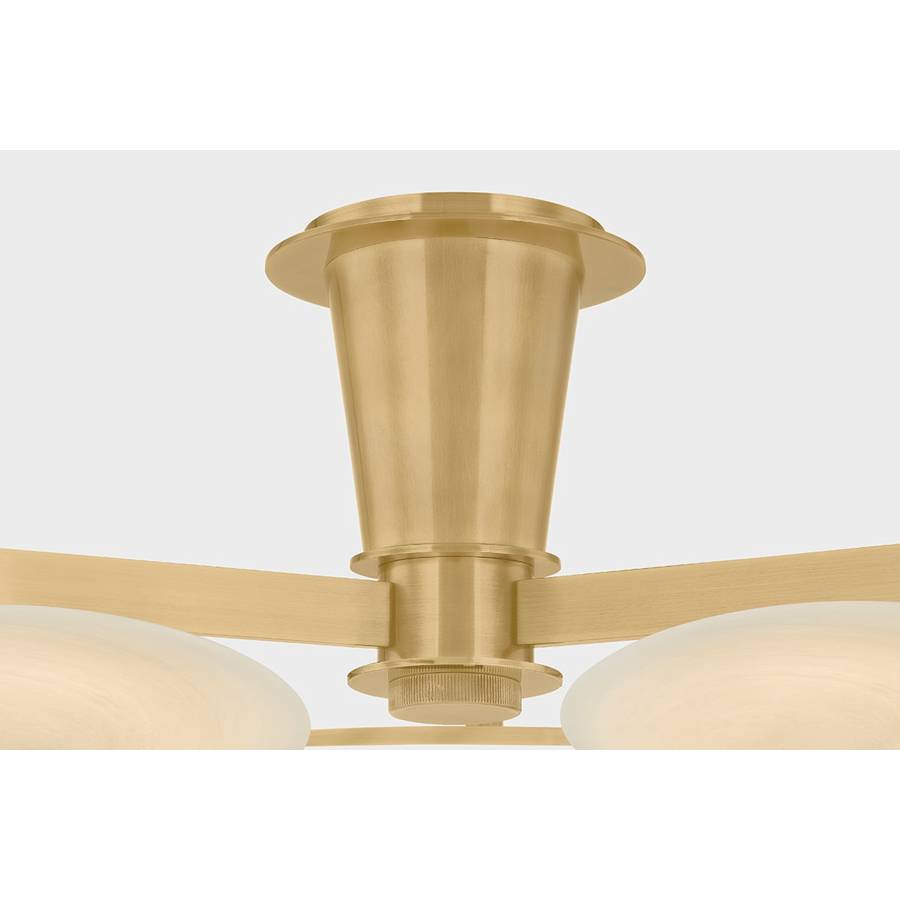 Corbett Lighting Cologne 45" Wide LED Semi-Flush Ceiling Fixture with Cloud Glass Shades