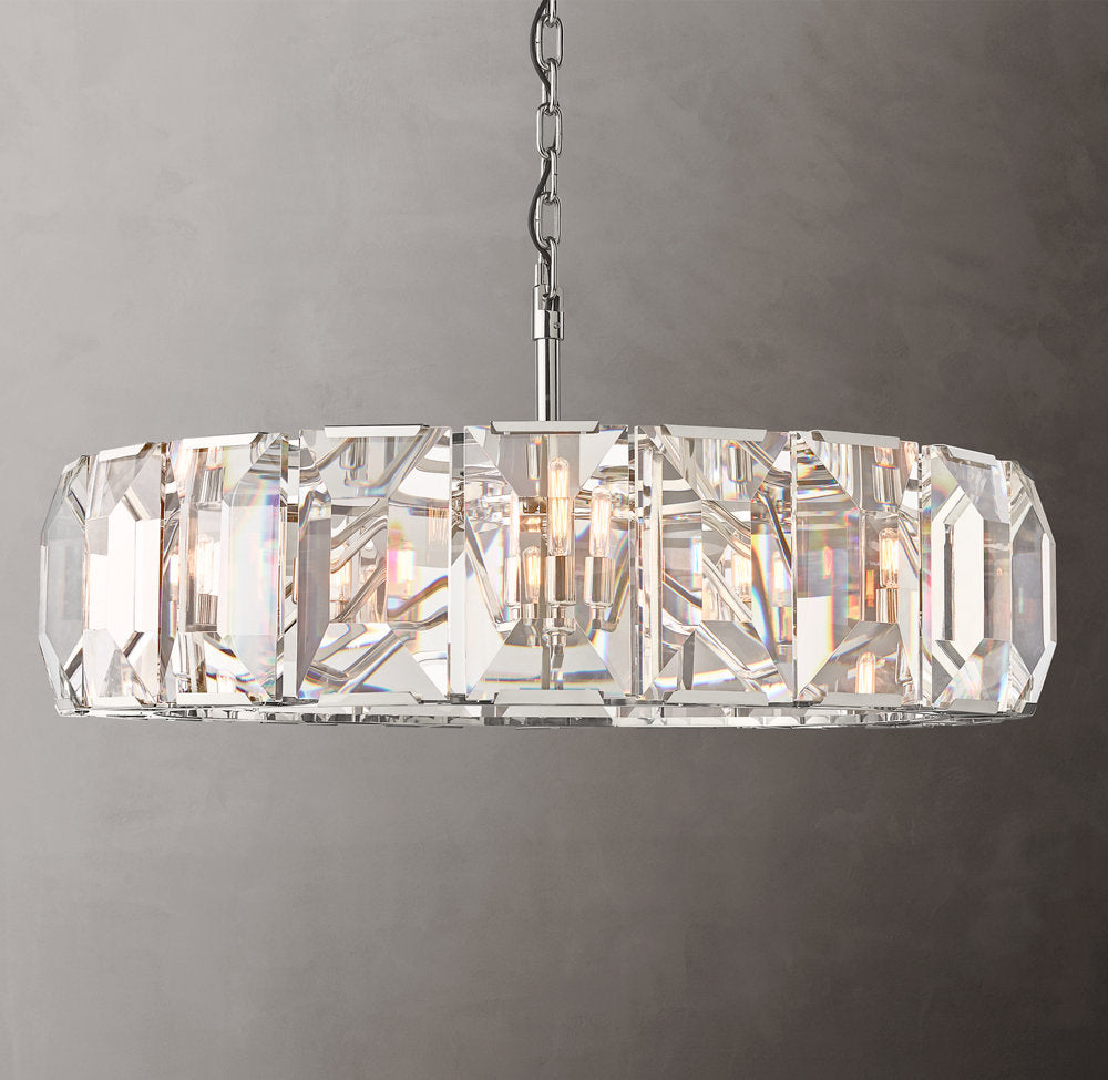 Crystal Prism Gallery Ring Chandelier