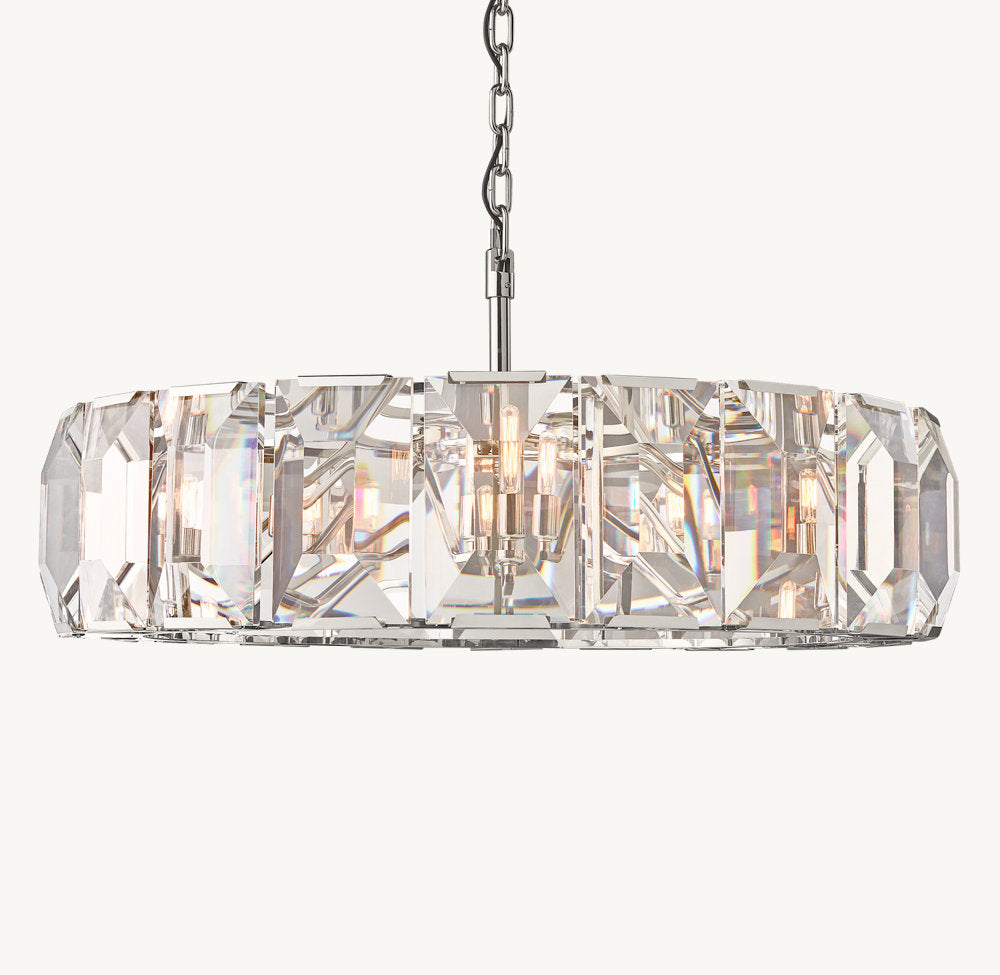 Crystal Prism Gallery Ring Chandelier