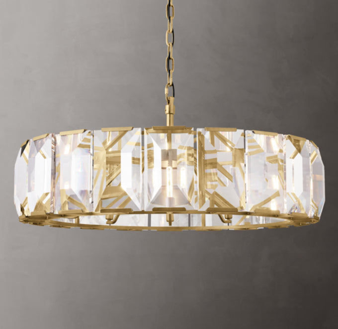 Crystal Prism Gallery Ring Chandelier