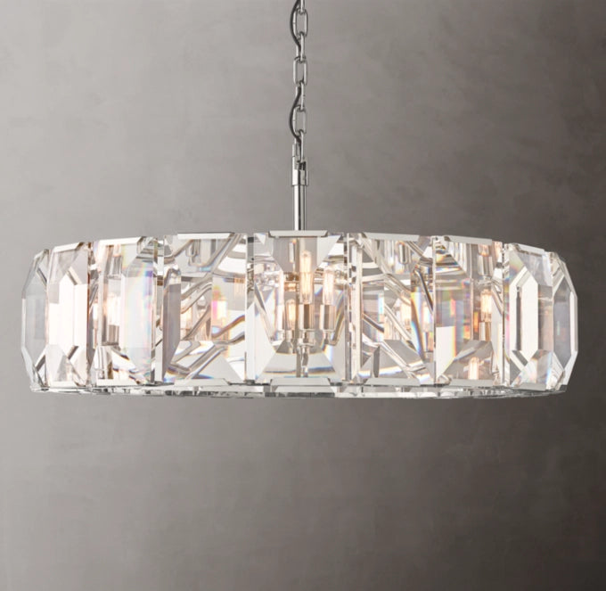 Crystal Prism Gallery Ring Chandelier