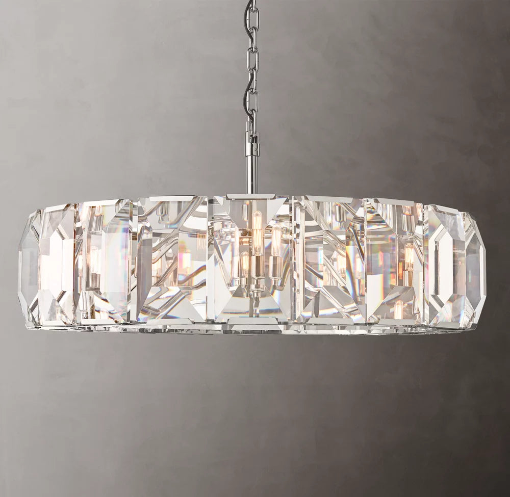 Crystal Prism Gallery Ring Chandelier
