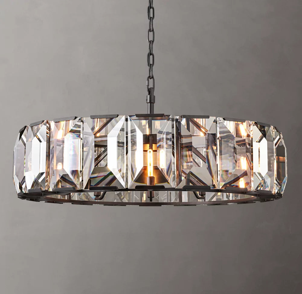 Crystal Prism Gallery Ring Chandelier