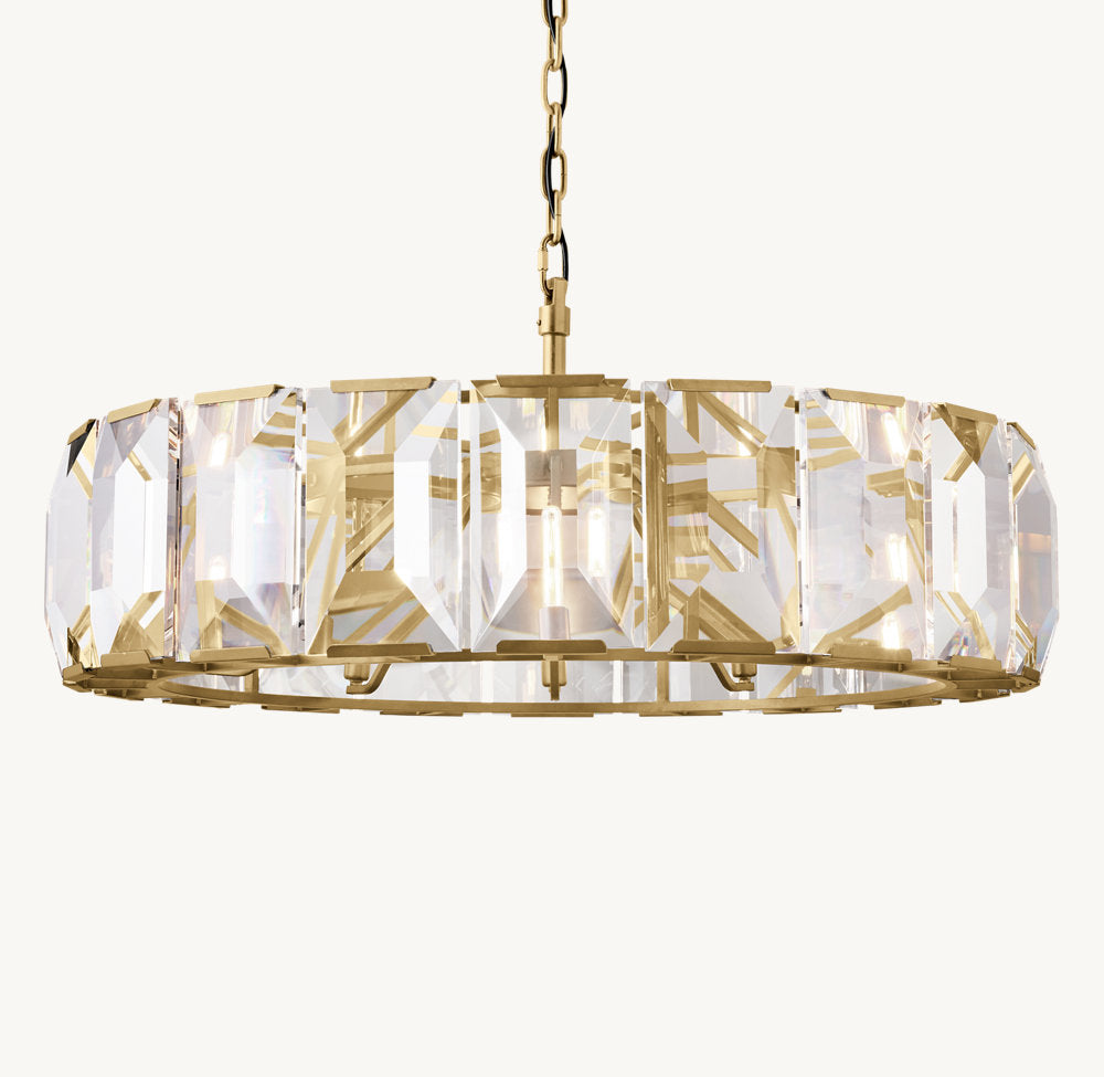 Crystal Prism Gallery Ring Chandelier