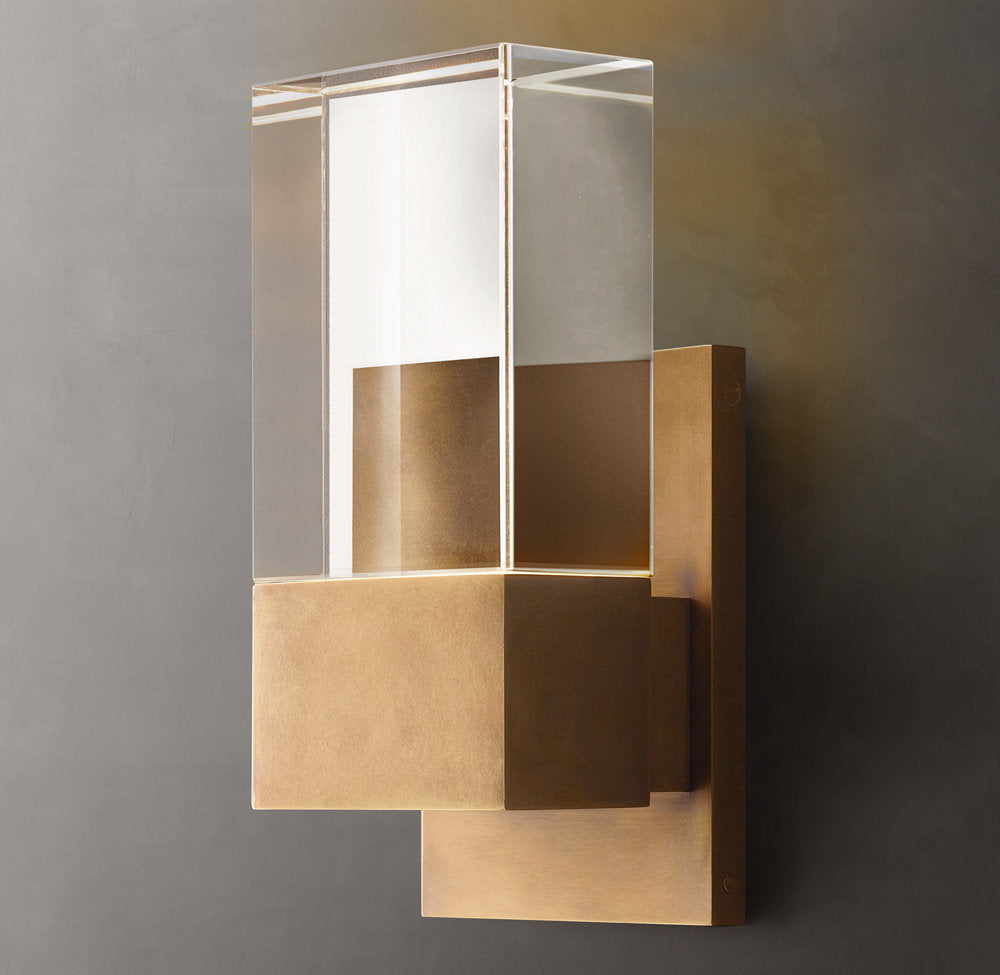 Crystal Shield Outdoor LED Sconce