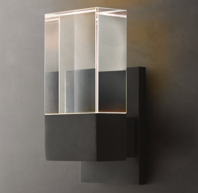 Crystal Shield Outdoor LED Sconce
