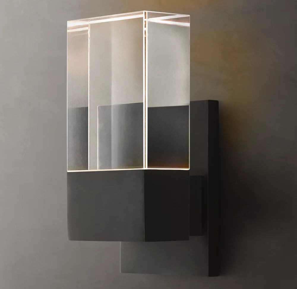 Crystal Shield Outdoor LED Sconce