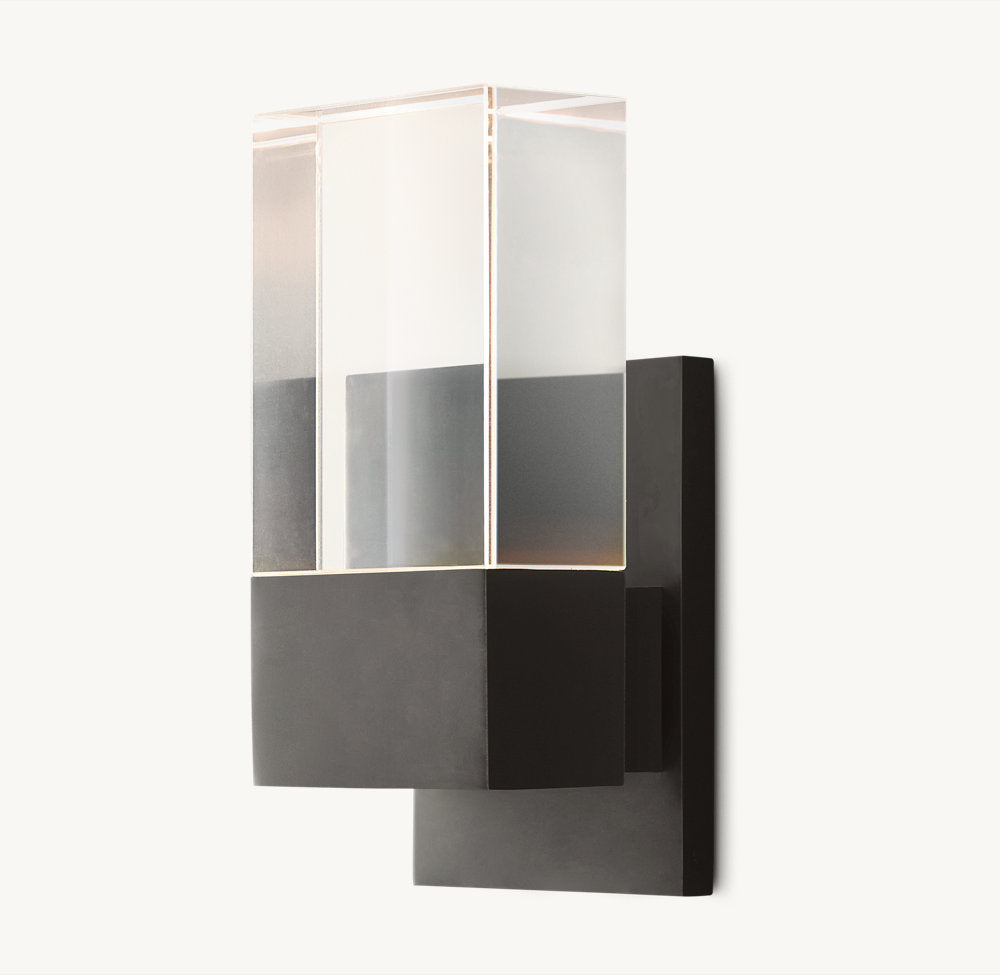 Crystal Shield Outdoor LED Sconce