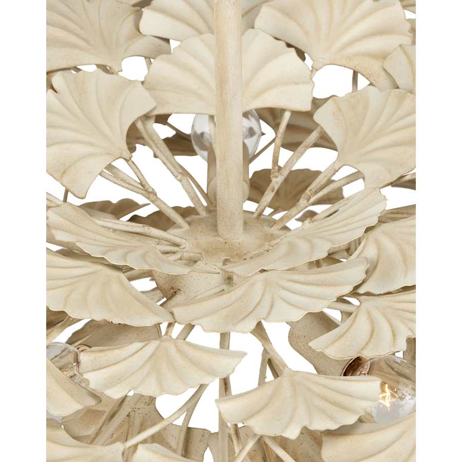 Currey and Company Maidenhair 5 Light 40" Wide Semi-flush Ceiling Fixture