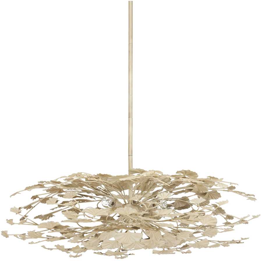 Currey and Company Maidenhair 5 Light 40" Wide Semi-flush Ceiling Fixture