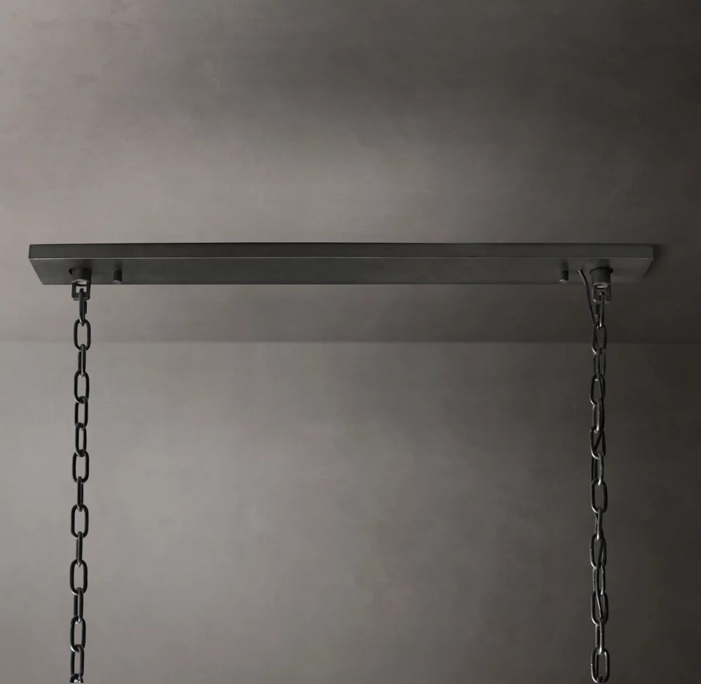 Deco Rectangular Prism Gallery Chandelier