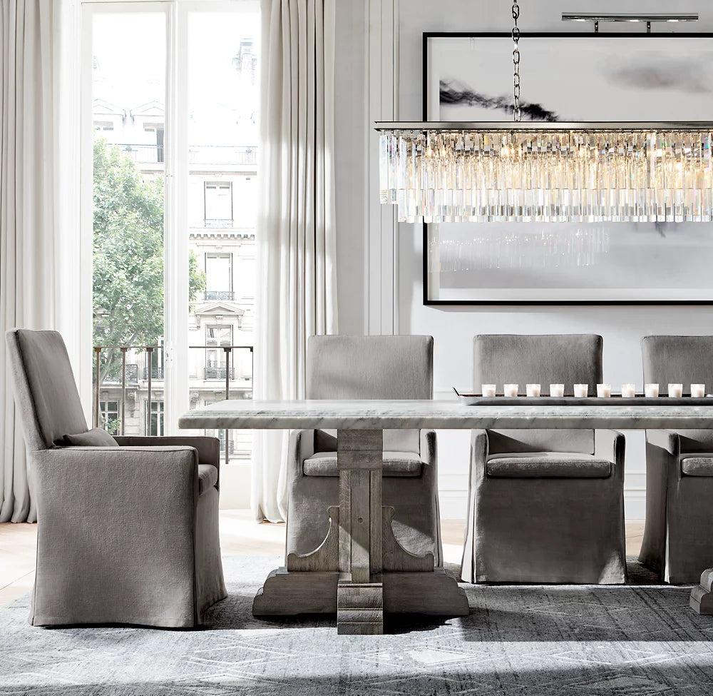 Deco Rectangular Prism Gallery Chandelier