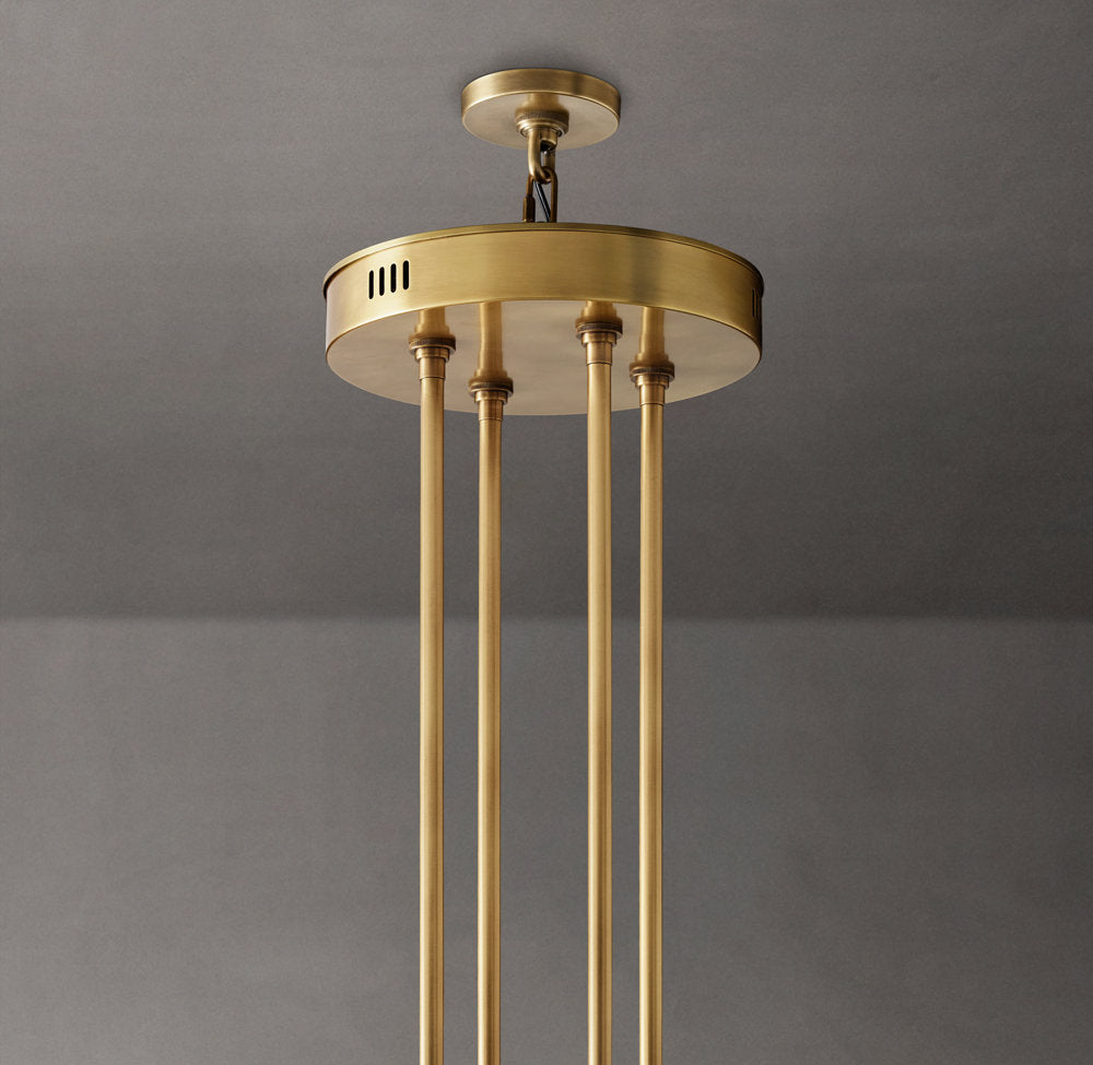Dual Tier Optical Crystal Halo Chandelier