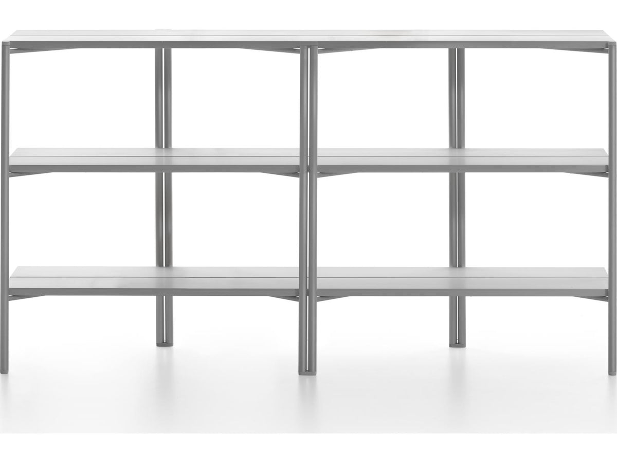 Run By Sam Hecht And Kim Colin Rectangular Clear Anodized Aluminum Console Table
