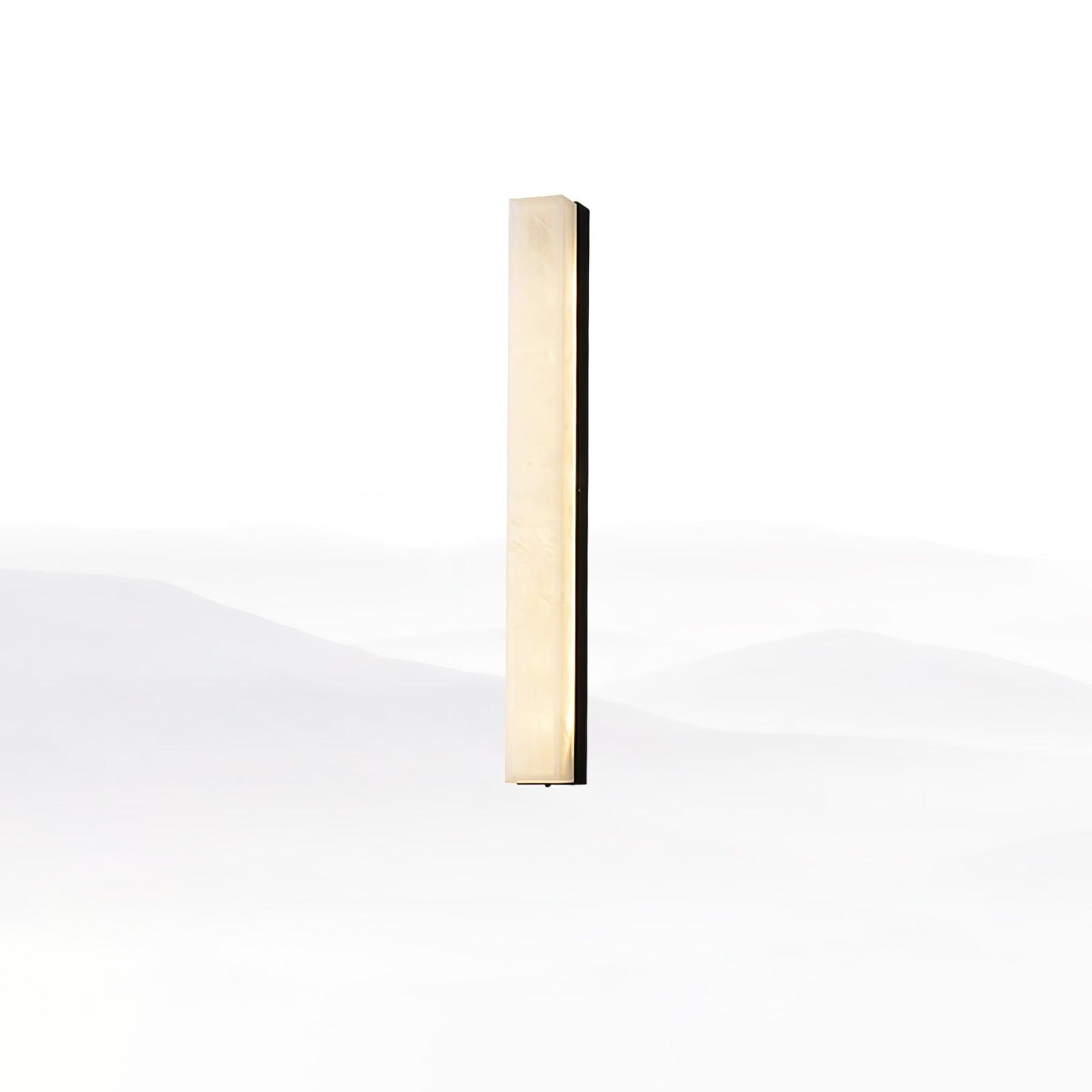 Emerson Linear Alabaster LED Wall Light / ∅ 2.4″ x H 39.4″ / Dia 6cm x H 100cm Set of 2 / Black & White / Cool Light