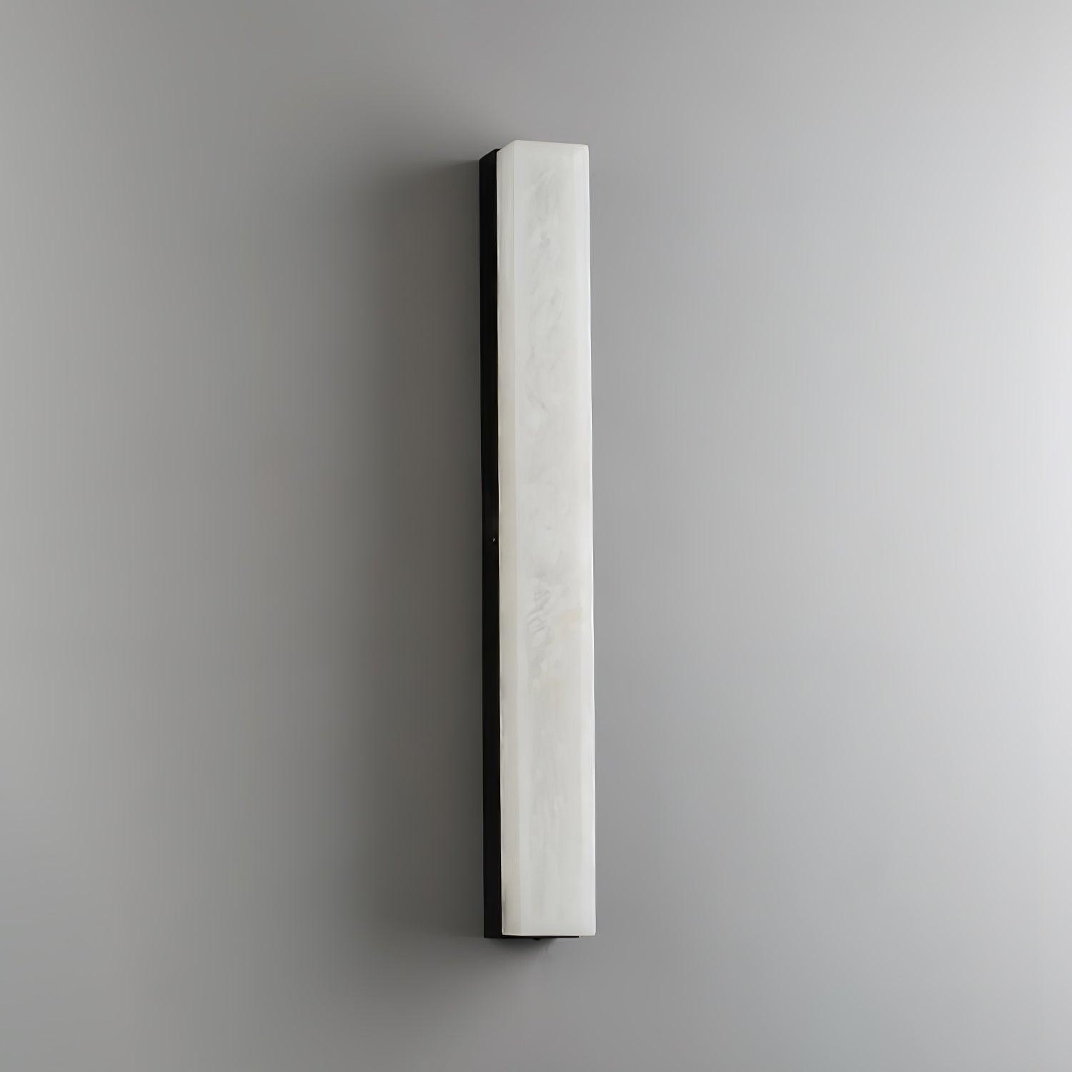 Emerson Linear Alabaster LED Wall Light / ∅ 2.4″ x H 31.5″ / Dia 6cm x H 80cm Set of 2 / Black & White / Warm Light