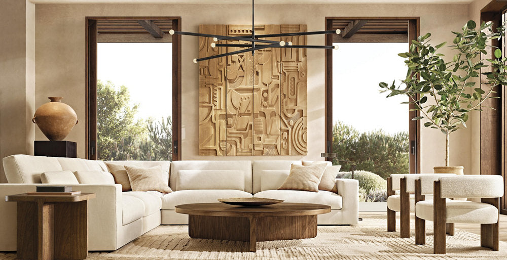 Etched Glass Orb Balance LED Chandelier