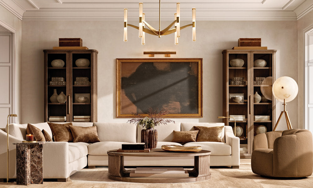 Etched Glass Ribbon LED Chandelier