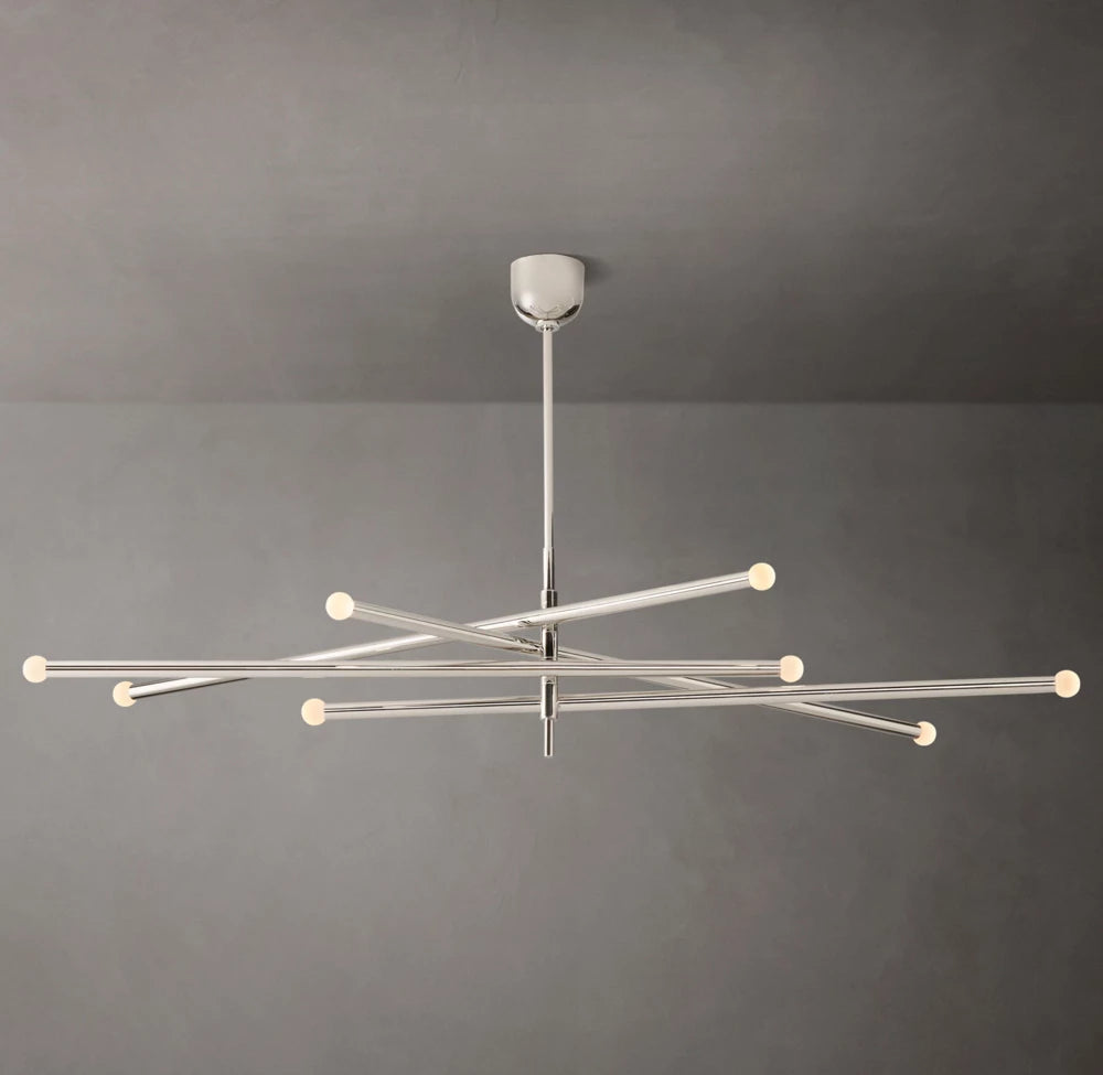 Etched Orb Mobile LED Chandelier