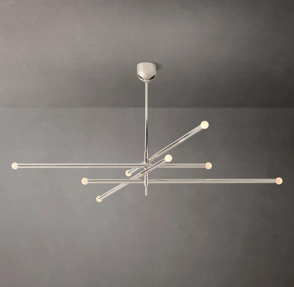 Etched Orb Mobile LED Chandelier