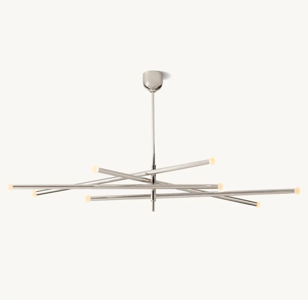 Etched Orb Mobile LED Chandelier