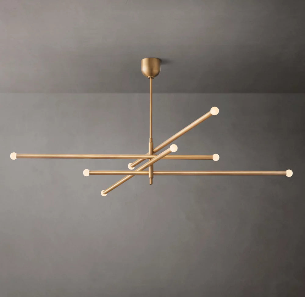 Etched Orb Mobile LED Chandelier
