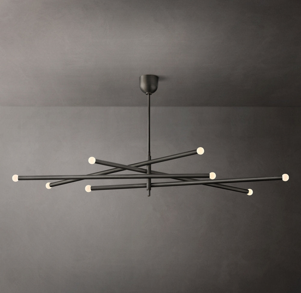 Etched Orb Mobile LED Chandelier