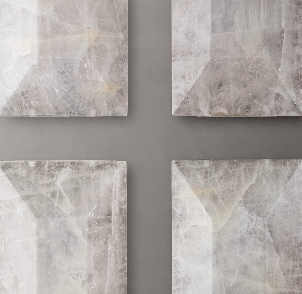 Faceted Calcite Gallery Island Chandelier
