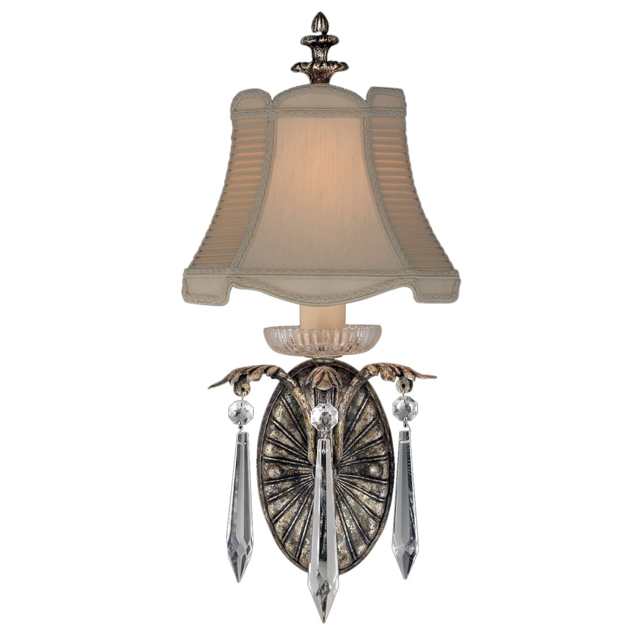 Fine Art Handcrafted Lighting Winter Palace Single-Light Wall Sconce with Palmette Clustered Icicle Crystals