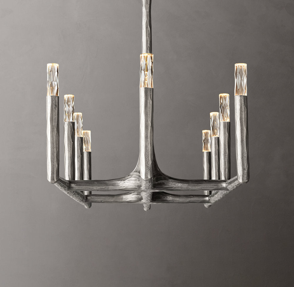 Forged Glass Capsule Island Chandelier