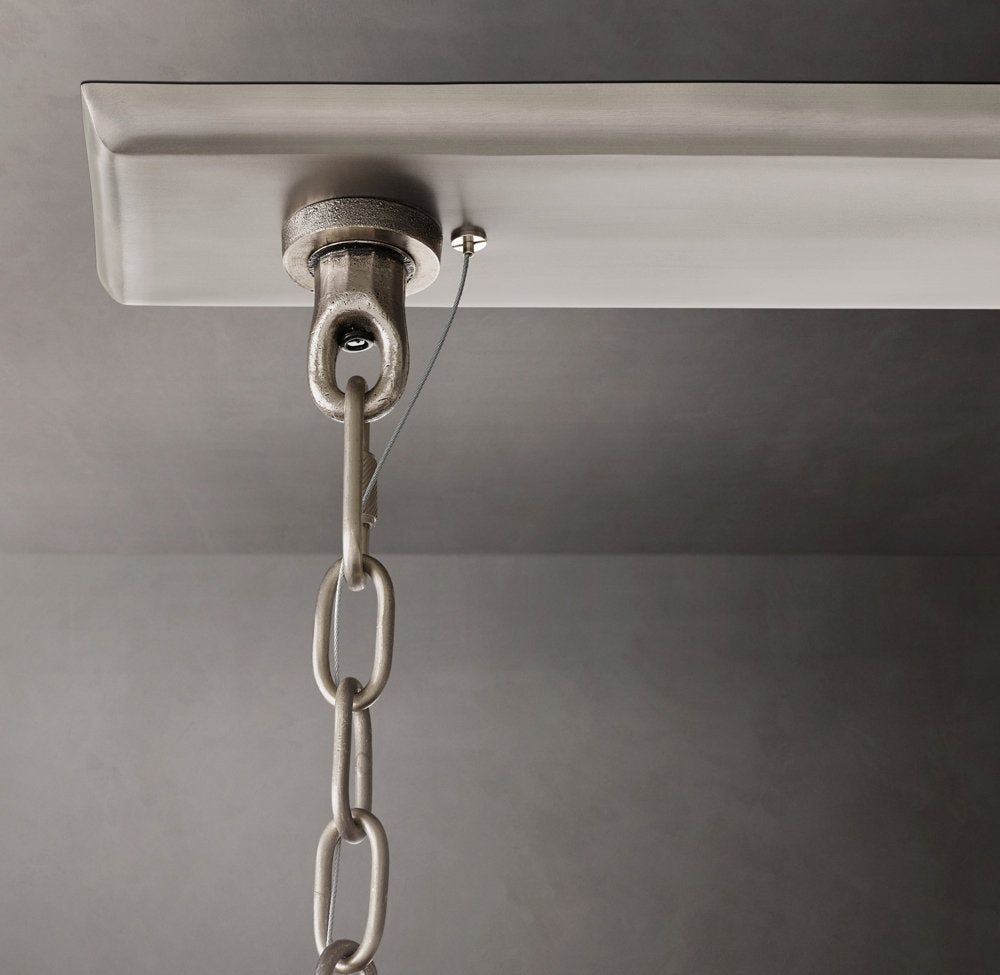 Forged Glass Capsule Island Chandelier