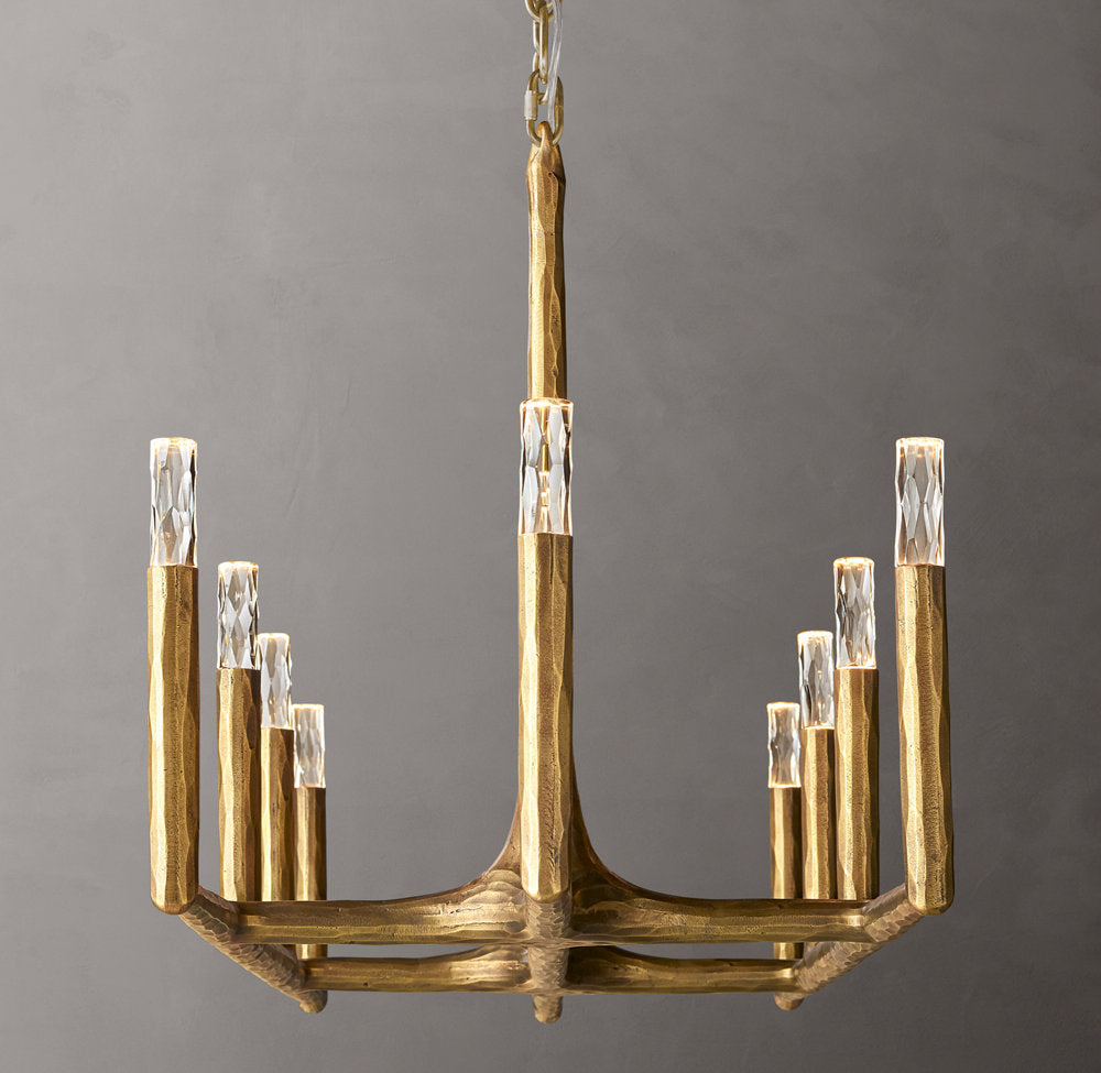 Forged Glass Capsule Island Chandelier