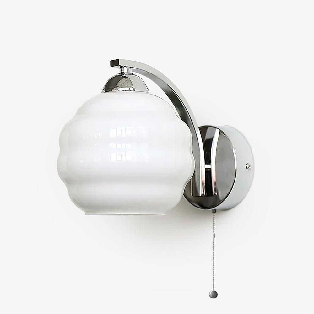 Gatsby Opal Globe Art Deco Wall Light
