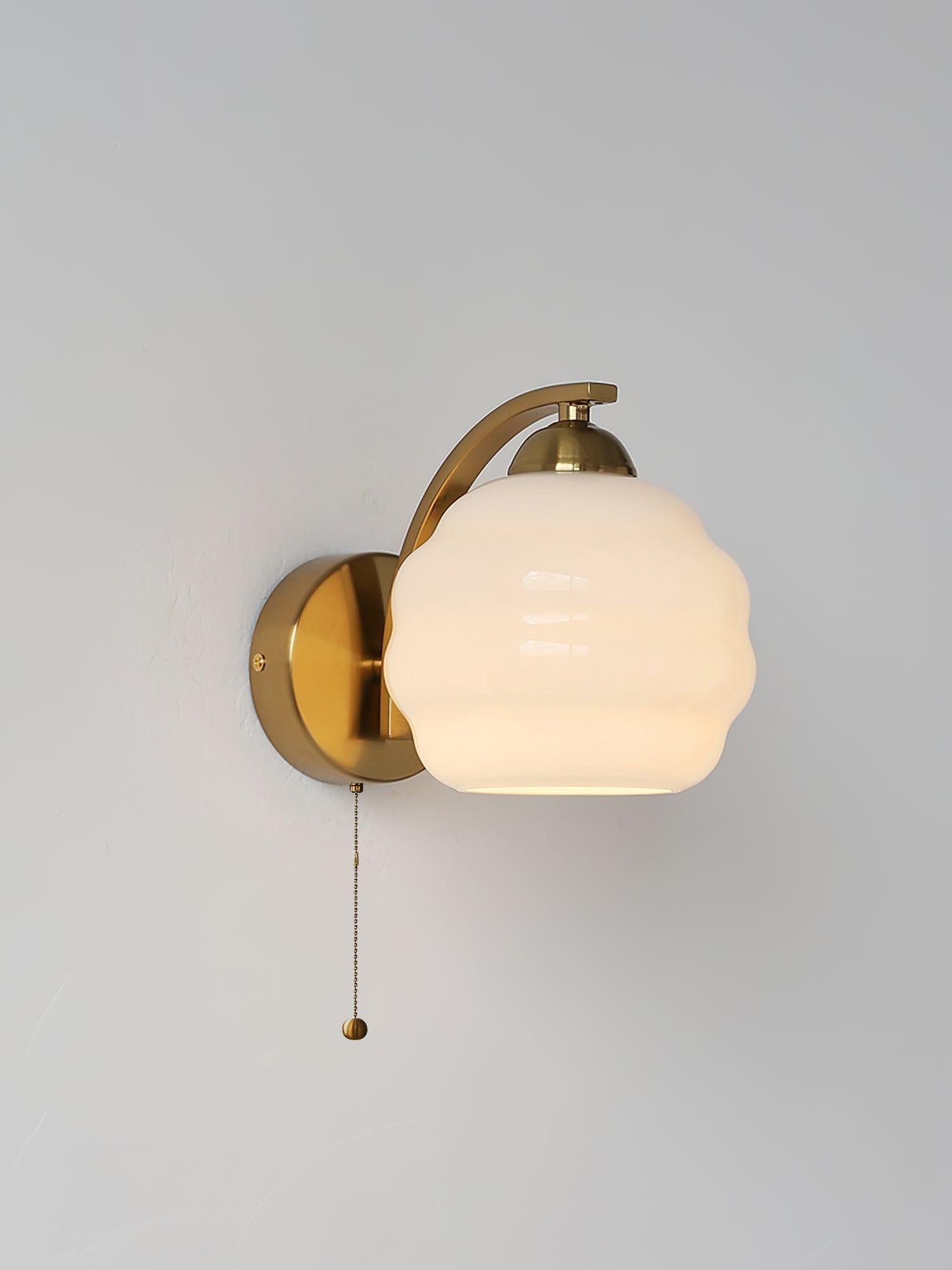 Gatsby Opal Globe Art Deco Wall Light