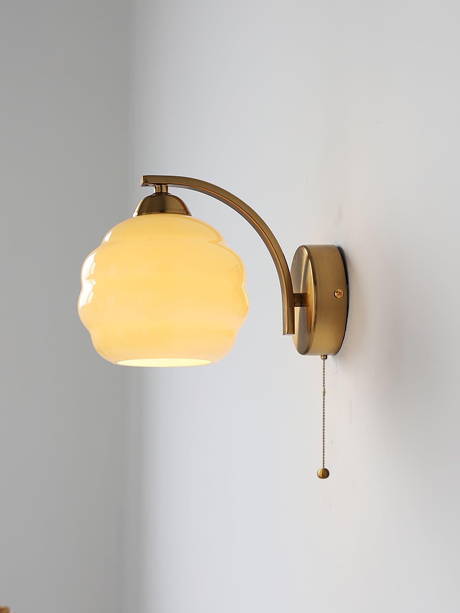 Gatsby Opal Globe Art Deco Wall Light