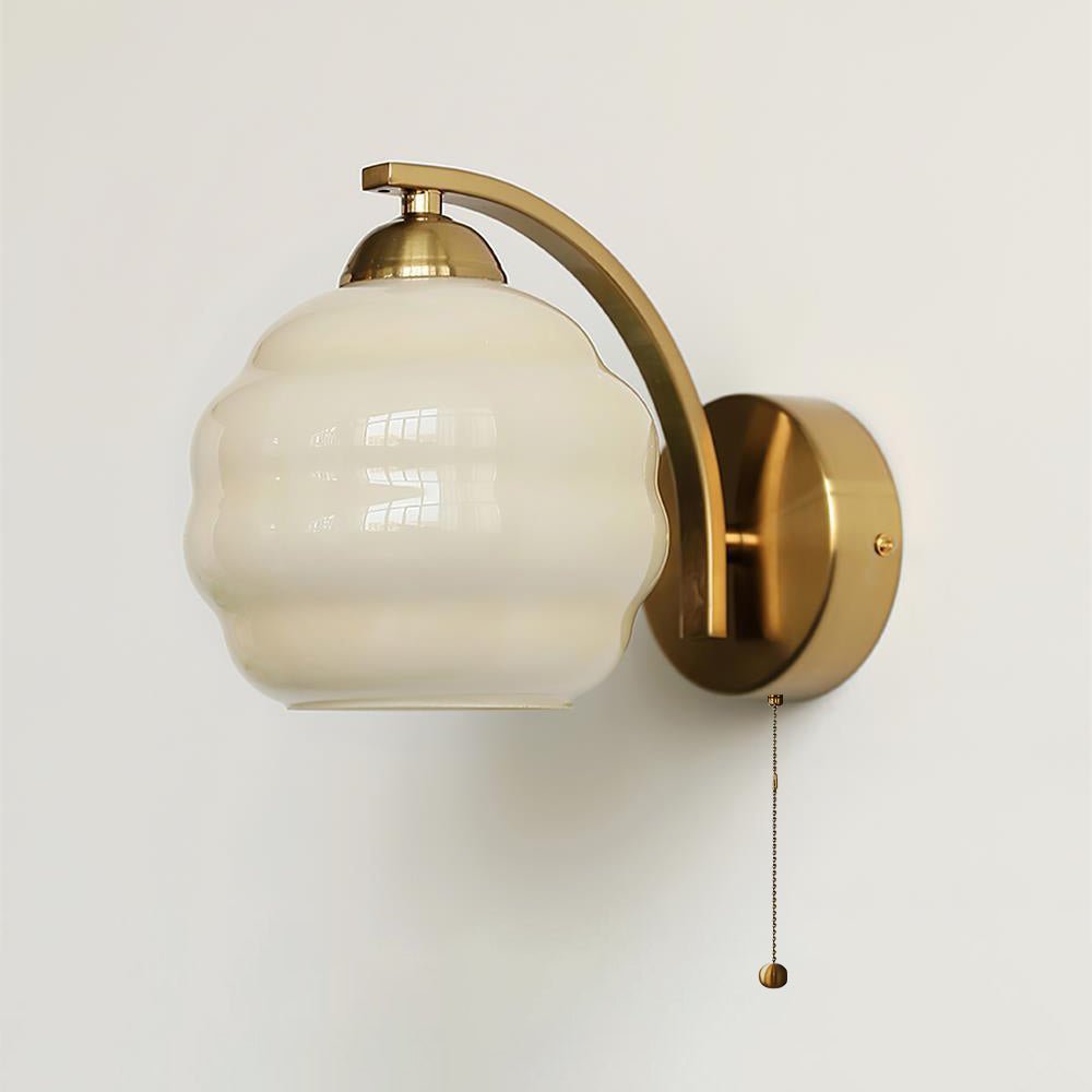 Gatsby Opal Globe Art Deco Wall Light