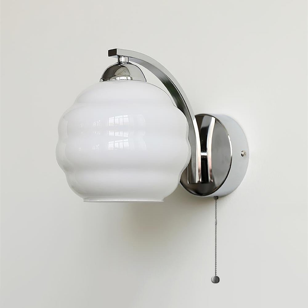 Gatsby Opal Globe Art Deco Wall Light