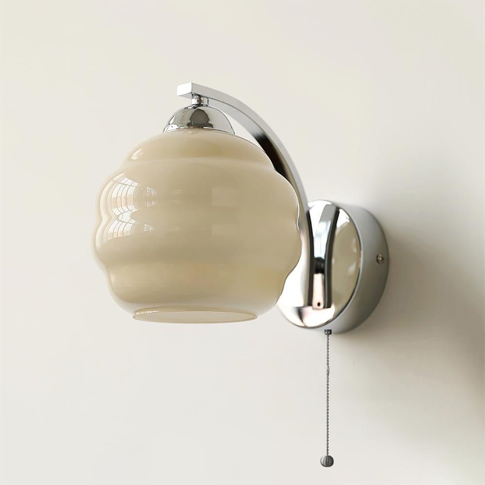 Gatsby Opal Globe Art Deco Wall Light