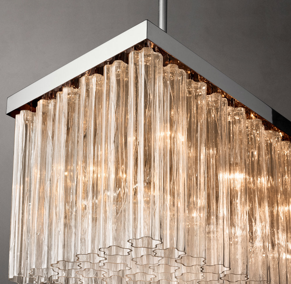 Grand Clear Glass Gallery Chandelier