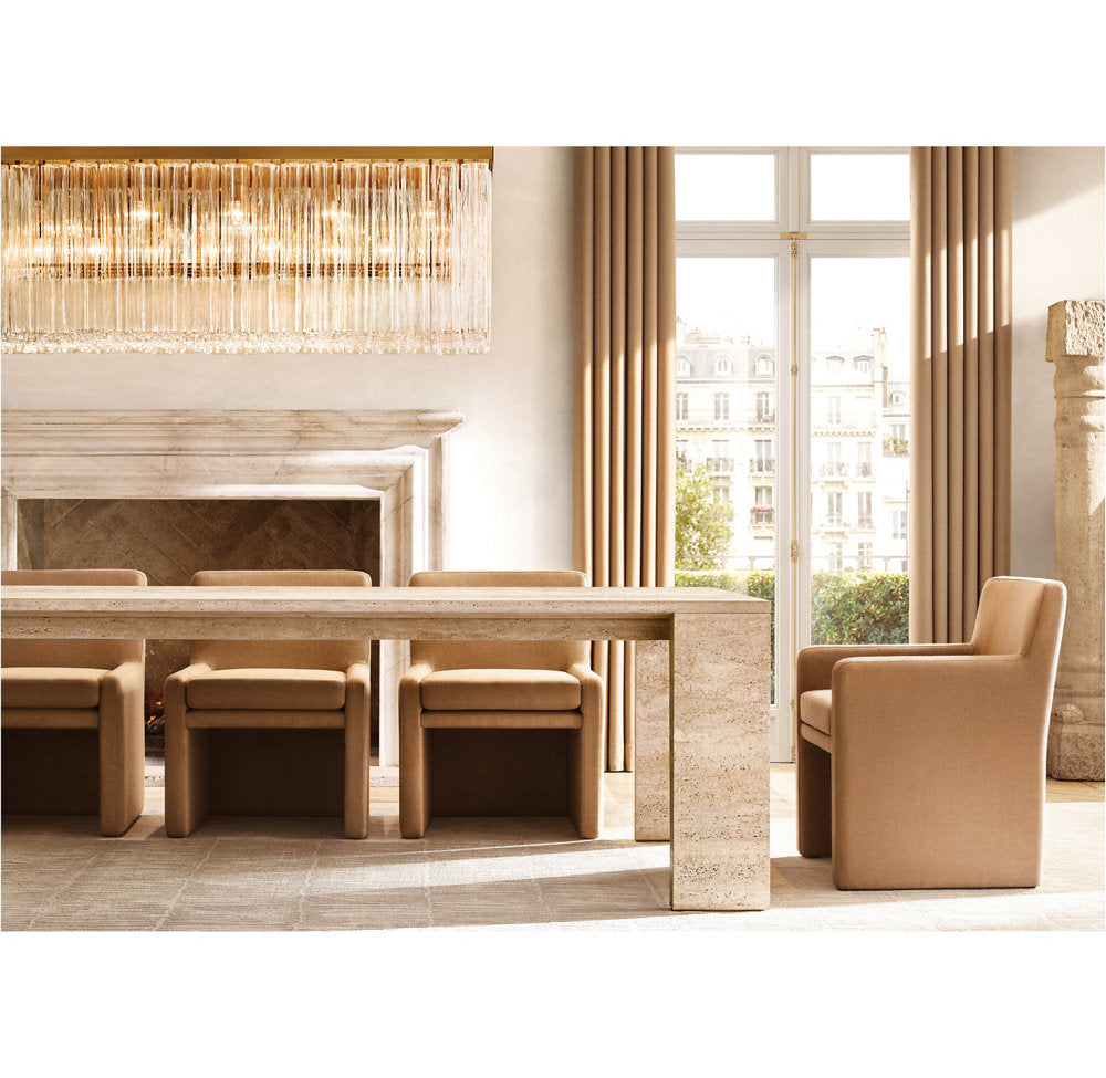 Grand Clear Glass Gallery Chandelier